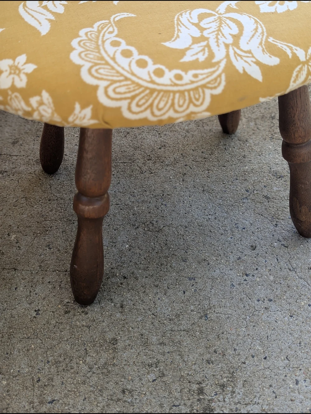 Antique Footstool Accent Stool